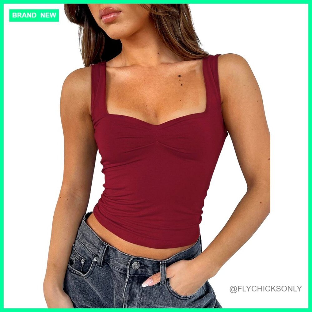 Sleeveless Backless Ruched Crop Top, Strappy Y2K Tank, Slim Fit Summer Top